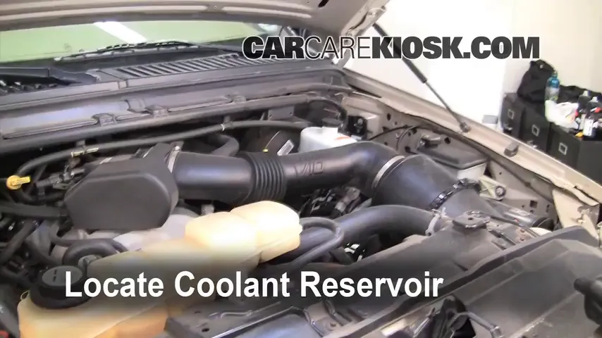 2005 Ford Excursion Limited 6.8L V10 Coolant (Antifreeze) Add Coolant